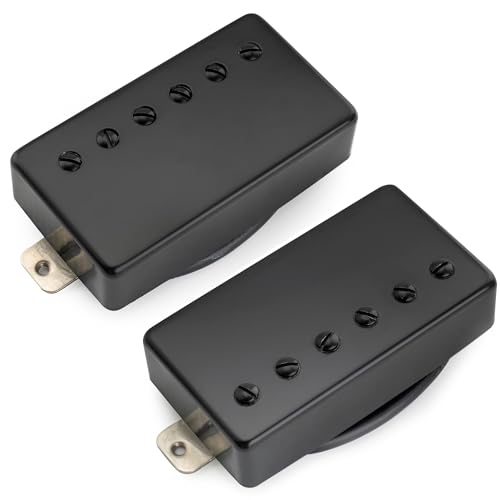 Micro Humbucker Alnico 5 Musiclily Pro pour guitare LP avec capot noir élégant