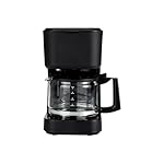 Amazon Basics 5 Cup Drip Coffee Maker, Coffee Machine with Glass Coffee Pot (0.8 Qt), Auto Shut-off, Auto Pause, Removable Filter Basket, Matte Black - Image 4
