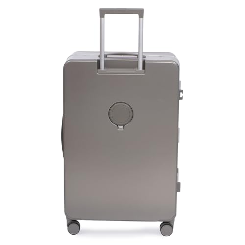 Image of SWISS MILITARY Black Gold Collection Hard PC Cabin & Check-in Luggage Trolley Set of 2 (55cm Small & 75cm Large) Suitcase with TSA Lock, 360 Wheels, Ideal for International Travel (44L,70L) Gold