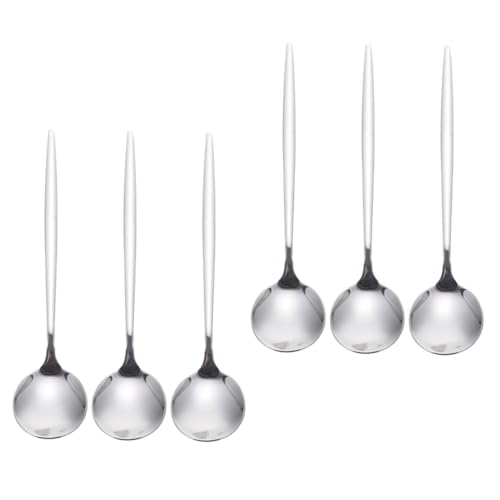OUNONA Juego De 6 Piezas cuchara de cena cucharas cuchara de metal juego de ollas cuberteria de plata cuchara de acero inoxidable cucharita filete cucharada cucharilla cuchillo y tenedor