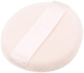 Ruilogod 6.5cm Dia Round Sponge Cosmetic Powder Puff Pad Finishing Polish Pat Beige (id: b7d d61 83a cfd eeb image 2