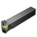 Sandvik Coromant DSKNR 16 4D Turning Insert Holder, Square Shank, Steel, External, Rigid Clamp, Right Hand, 1" Width x 1" Height Shank, 6" Length x 1.25" Width, SNMG 432 Insert Size, 75 Degree Entering Angle (Pack of 1)