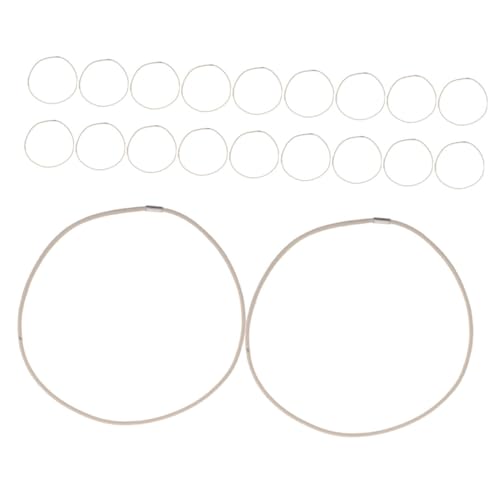 HOMSFOU Anelli in Gomma Antivibrazione per Microfono a Condensatore, Fasce Elastiche Sostitutive Antiurto 45 Cm, Set da 20 Pezzi per Supporto Microfono da Studio e Streaming Live