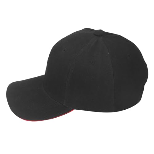 Hyuduo Casquette de Baseball Anti-Ondes en Fibre argentée, Noire, avec Boucle de Capuche et Protection Contre Les rayonnements électromagnétiques. Modèle Ajustable pour Hommes et Femmes.
