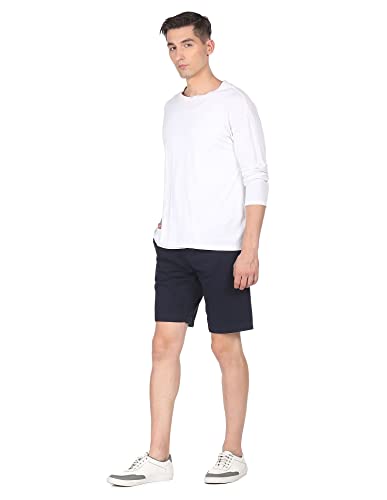 Image of U.S. Polo Assn. Men Light Khaki Flat Front Slim Fit Regular Shorts