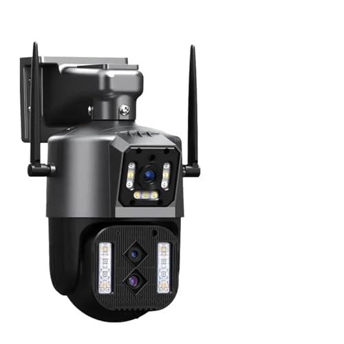 Camaras de vigilancia sin cables Cámara IP de 12MP, 6K, , PTZ for exteriores, tres lentes, pantallas duales, Zoom 10X, seguimiento automático, protección de seguridad CCTV 4K impermeable for humanos p