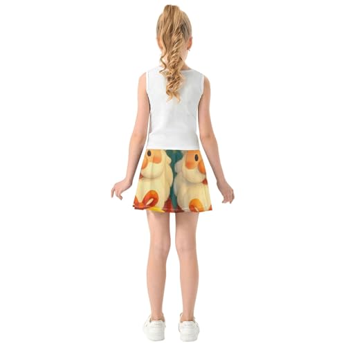 Joisal Girls Skorts Athletic Shorts Toddler Tennis Skirts Dance Flowy Skirt Cute Santa Claus 3t4