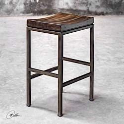 Uttermost Beck Industrial Bar Stool 25893