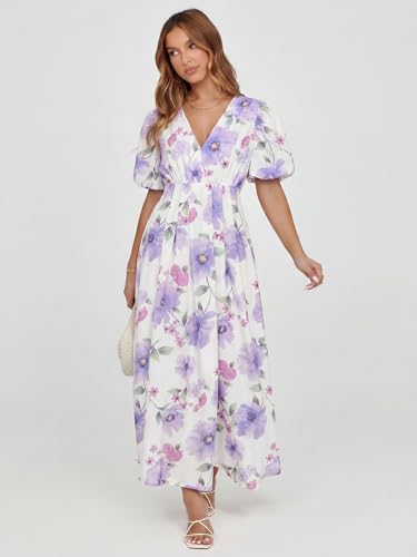Image of Maxigerui Women's Summer Floral Maxi Dress Spring Wedding Guest Dress 2026