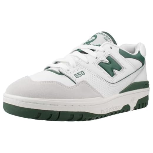 NEW BALANCE 550, Sneaker Hombre, White Green, 40 EU