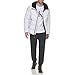 Calvin Klein Men's Winter Coat - Puffer Stretch Jacket With Sherpa Hood, White, Medium