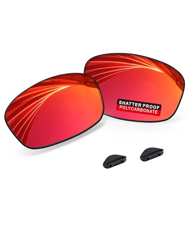Image of PRO+ Polycarbonate Replacement Lenses & Nose Pads for Oakley Fives Squared(4+1) OO9238 Sunglasses