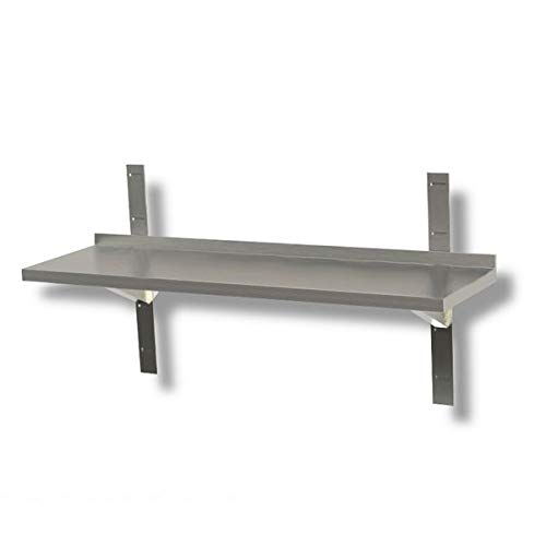 Mensola a Parete Singola Completa di Supporto. Prof. 30-120x30x4H