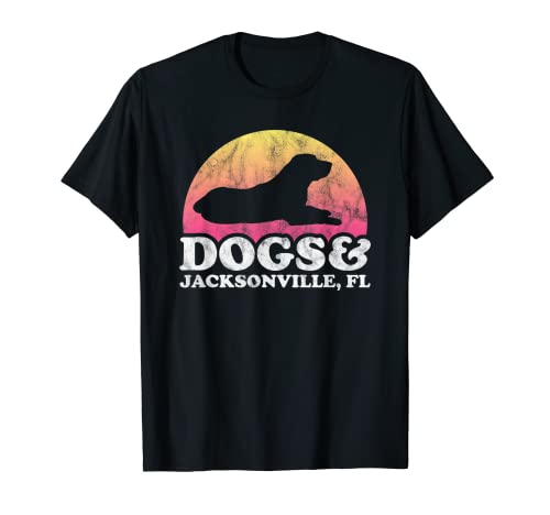 Perros y Jacksonville, FL Hombres o Mujeres Perro y Florida Camiseta