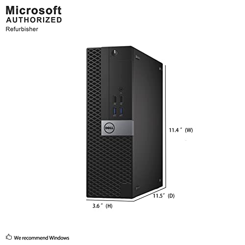 Dell Optiplex 7040 Business Sff Computer Small Tower Pc (Intel Core I5-6500, 16Gb Ram, 256Gb Ssd, Dvd-Rw, Wifi) Win 10 Pro (Renewed) #TOP2