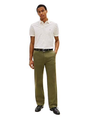 Image of Tommy Hilfiger Men's Short Sleeve Polo Shirts in Classic Fit with Stretch and Organic Pique Cotton