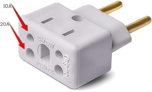 Kit com 10 Adaptadores Tomada Bob Esponja Benjamin 10A 20A Adaptador Plug Pino Grosso 250v - Plugue