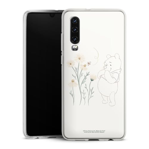 Custodia di silicone compatibile con Huawei P30 Custodia trasparente Cover per smartphone trasparente Winnie the Pooh Disney Ape