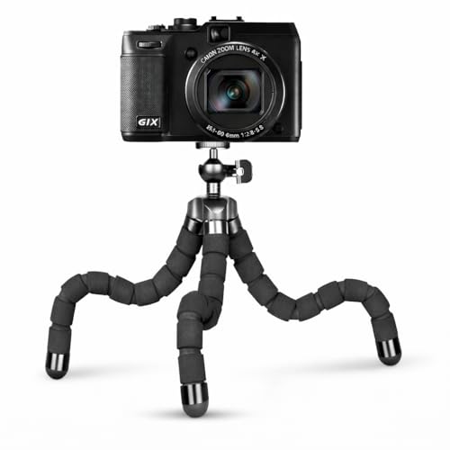 Acuvar 6.5” Flexible Tripod for Phone & Small Cameras – Bendable Mini Tripod for iPhone, Android, Vlogging & Travel