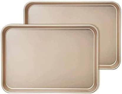 YIRENZUI Cake Mold,Carbon Steel Baking Trays Set,Non-Stick Cake/Cookie Sheets Bakeware Set of 2,for Cooking Roasting, The Best Choice