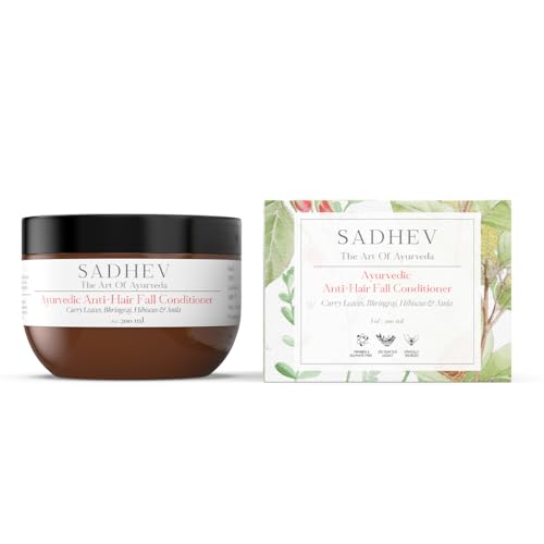 Image of Sadhev Ayurvedic Anti-Hairfall Conditioner With Curry Leaves, Bhringraj, Hibiscus And Amla - 75ml (pack of 1)