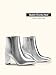 DREAM PAIRS Women's Chunky Heel Ankle Booties Pointed Toe Short Boots,Size 8.5,Silver-Pu,SIANNA-1