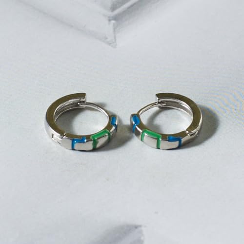 Image of SALTY ALPHA Anti Tarnish Bolton Chic Earrings for Men | Ear Hoop for Man | Stylish Fashion Jewellery Accessories for Boys | Minimal Jewelry | Ideal for Gifting | Marriage, Birthday | Gift for Valentine Day