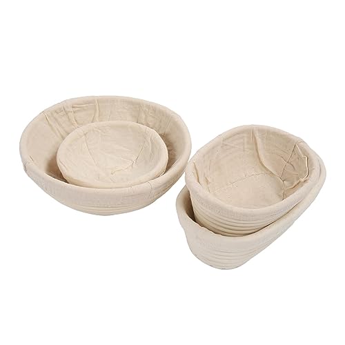 Conjunto de Cesta de Impermeabilização de Pão, Ferramentas para Fazer Pão de Massa Fermentada, Oval