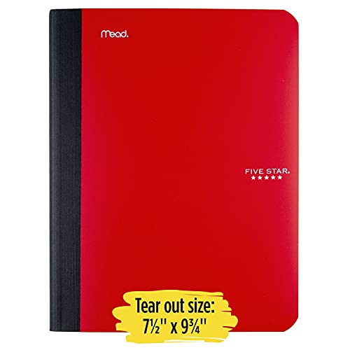 Five Star Composition Book, Notebook, College Ruled Paper, 100 Sheets, 9-1/2" X 7-1/2", Comp Book, Lime (72861) #TOP5
