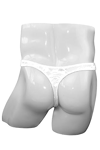 Mens Transparent Lace Thong G-String Underwear,Mesh Thongs Lingerie Breathable Briefs3