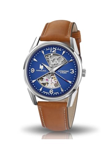 Lip Montre analogique Automatique pour Femme avec Bracelet en Or 671575, Bleu, Bracelet