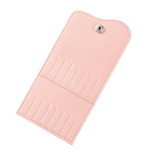 Organizador para brocas de manicura con 16 agujeros color rosa miniatura 1