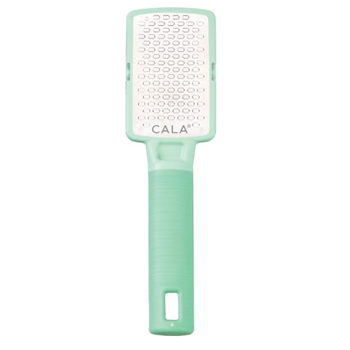 Image of CALA Silky Glide Pro Callus Remover Foot File (Mint), Stainless Steel Micro-File Wide Surface for Wet /Dry Skin, Ultra-Soft Handle for Comfort & Control, Reusable, Easy-Clean