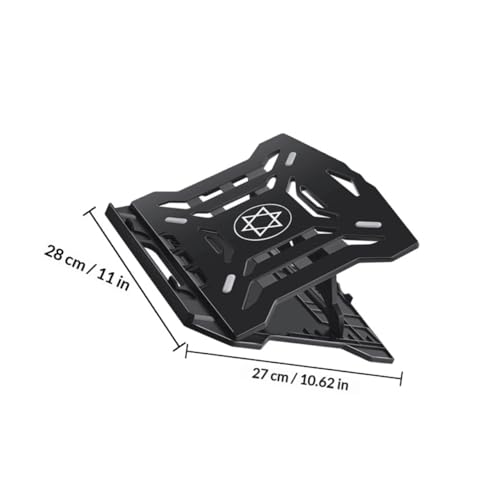 Base plegable ajustable para laptop con enfriamiento y soporte para teléfono miniatura 2