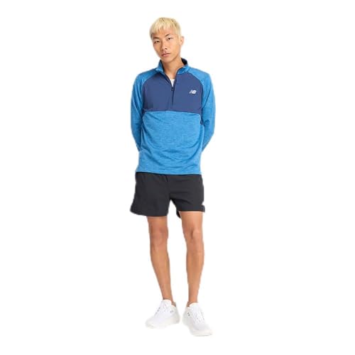 New Balance Men's Athletics Heat Grid 1/2 Zip, Heron Blue, Medium by New Balance - Used condition - US$18.94