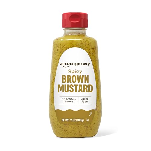 Image of Amazon Grocery, Spicy Brown Mustard, 12 Oz (Previously Happy Belly, Packaging May Vary)