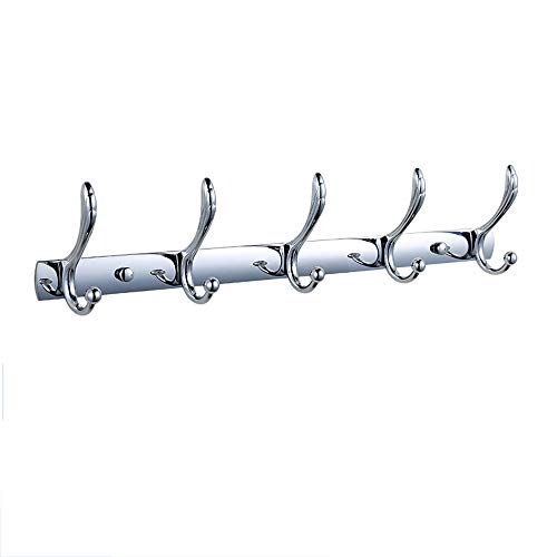 Patères mur double peignoir chromé ZXQUEGF x4 pour manteau et serviette