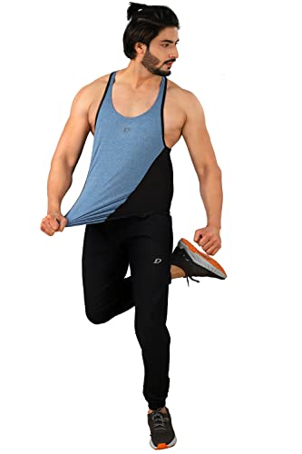 Image of DECISIVE Fitness Men's Round Neck Gym Y-Back Designer Vest