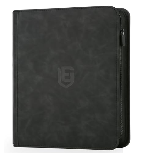 EYEGLEAM 12 Pocket Card Binder 720 Pocket Trading Card BinderSide Loading Collectible Card Albums for MTG for TCG Football Sports Game Cards Black