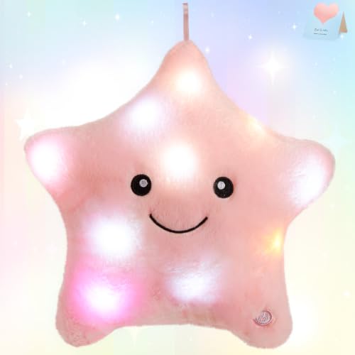 9'' Light up Twinkle Star Plush Toy Glowing Star Toy Night Light for Kids