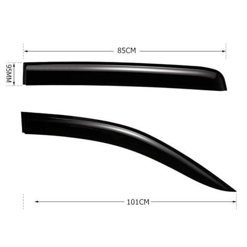 Déflecteurs de vitres Ranger MK1 MK2 pour stopper le bruit du vent en voiture - 4