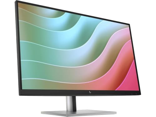 Image of HP E27k G5 27 inch 4K UHD IPS USB-C Monitor with 5ms Response Time, Anti Glare, Flicker Free, VESA Mount (100mm), Displayport, HDMI & Dockztorm USB Port Expander, Black /Silver Color (6N4C4AA#ABA)
