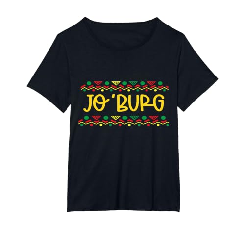 Jo'Burg South Africa Johannesburg T-Shirt, Women's Plus, Black, 1X