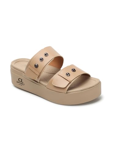 Image of Carlton London women's Adjustable Double Strap Platform Sandals
