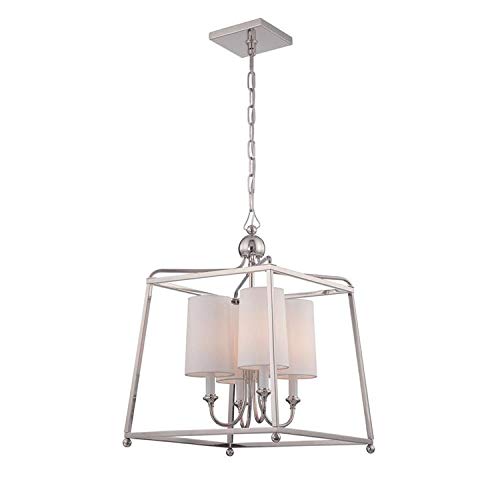 Crystorama Libby Langdon Sylvan 4 Light Polished Nickel Chandelier #TOP30