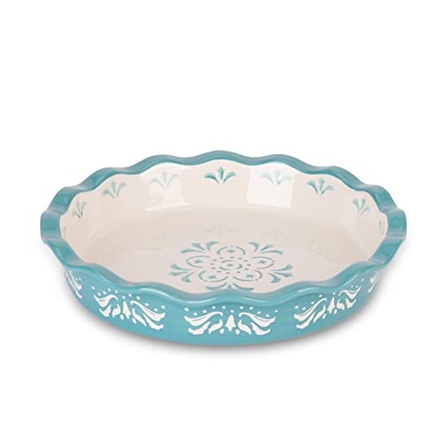 Pie Pan Ceramic Pie Plate 10inch Deep Dish Pie Pans Nonstick Pie Dish Easy-Clean Pie Pan Baking Pans For Kitchen