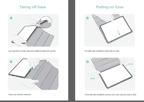 Smart Case for iPad 9.7-Inch Air 1 1st Gen (2013), iPad Air 2 2nd Gen (2014), iPad 5th Gen (2017) iPad 6th Gen (2018) With Auto Sleep/Wake, Magnetic Lightweight Protective Tablet Cover (Rose Pink) - Image 7