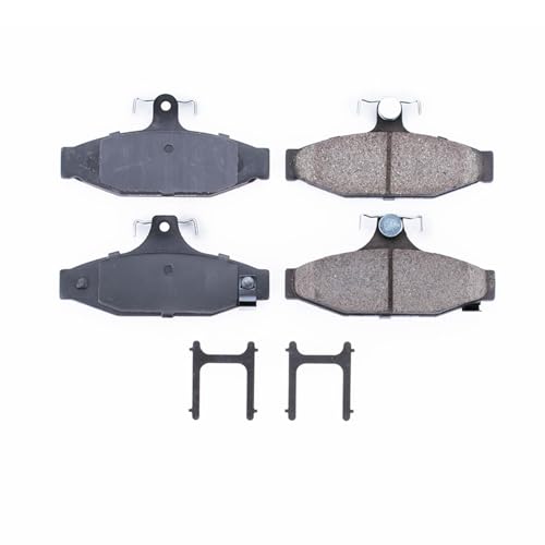 Image of PowerStop Rear Brake Pads for Chevrolet Camaro 1987-97 |Corvette 1988-96 |Pontiac Firebird 1987-97 - Z17 Ceramic Brake Pads & Install Hardware, 17-413
