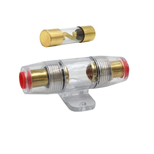 Fusible AGU de voiture 40A en verre plaqué or pour sono auto et amplificateur 10x38