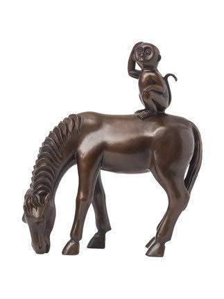 Singe cheval en cuivre pur H3TF5J pour remplacer la déco plastique